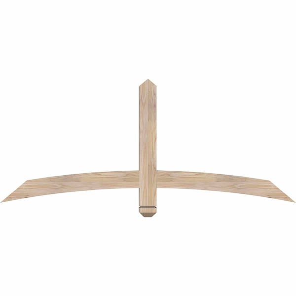 Ekena Millwork Bellingham Smooth Timber Gable Bracket, Douglas Fir, 60"W x 25"H x 3 1/2"D x 3 1/2"F, 10/12 Pitch GBW060X25X0404BEL00SDF - main